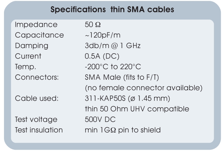 Allectra 50歐姆SMA 單端接細線
