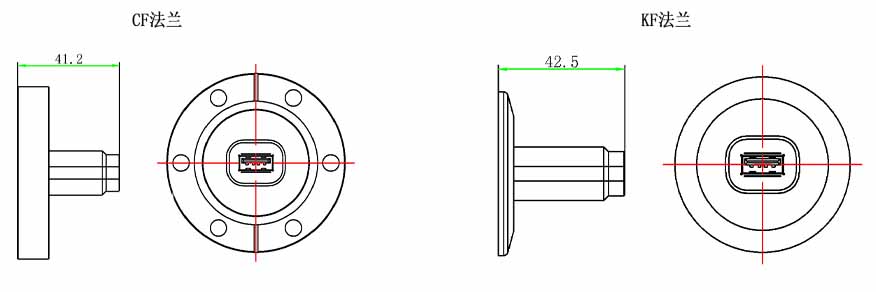 USB3.0E數據傳輸饋通尺寸
